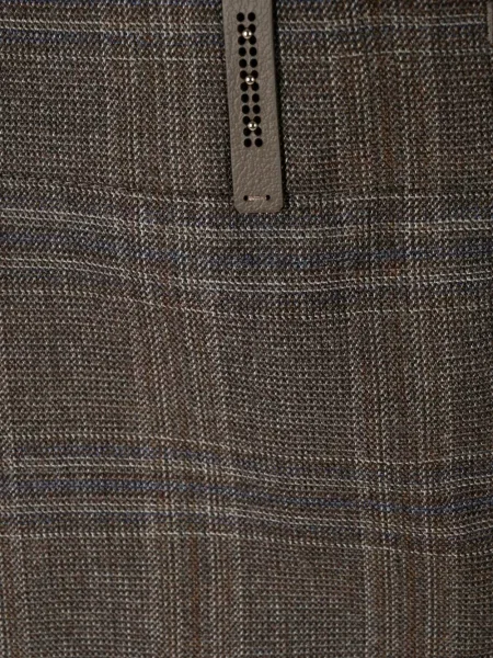 Pantaloni Peserico în carouri maro