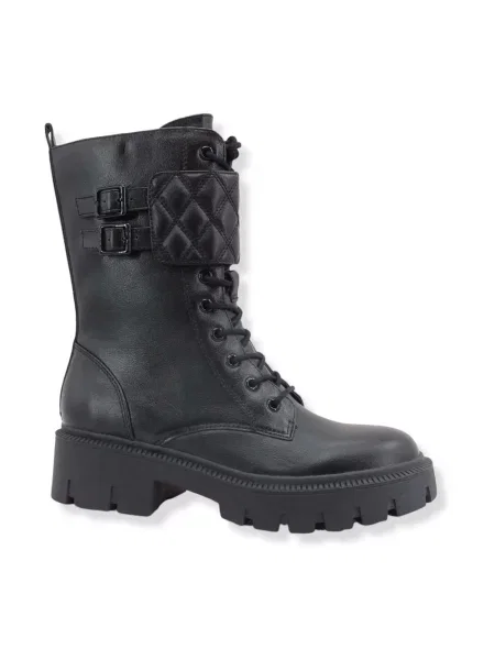 Botki Guess skórzane czarne