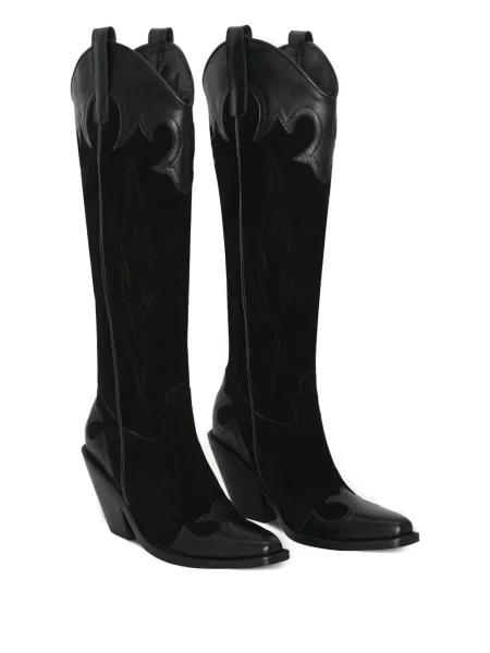 Botine Johanna Ortiz din piele negru