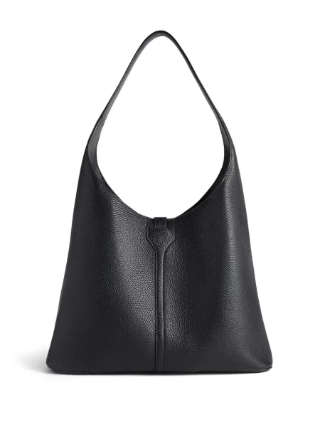 Iš natūralios odos odinė rankinė Balenciaga juoda