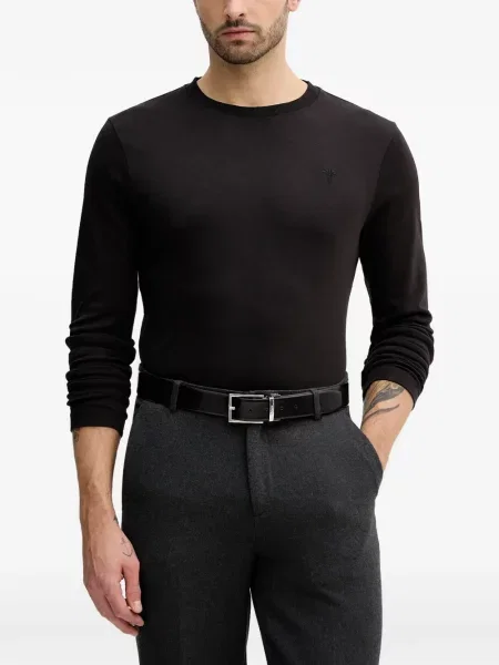 Lung tricou Joop! cu broderie negru