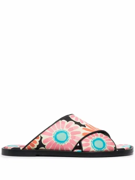 Sandale La Doublej cu imagine negru