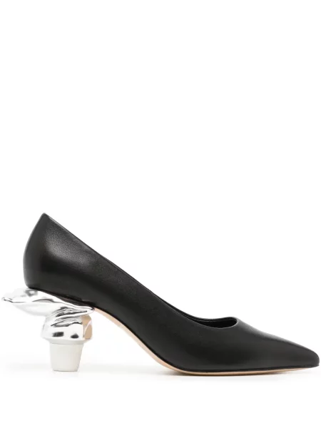 Pantofi cu toc Maison Mihara Yasuhiro din piele negru