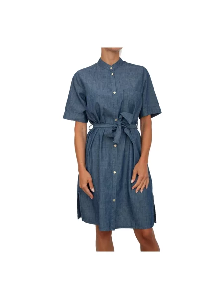 Sukienka jeansowa Armani Exchange niebieska