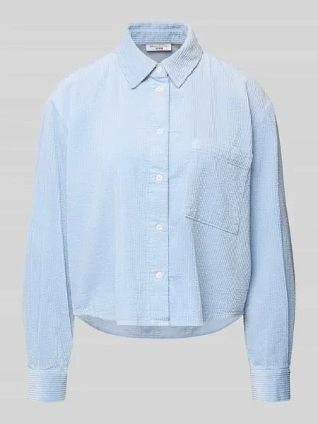 Bluzka z długim rękawem o kroju relaxed fit z czystej bawełny Marc O'polo Denim