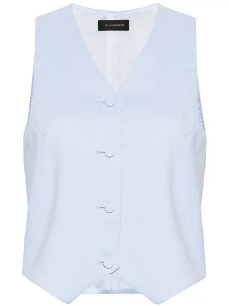 Kamizelka The Andamane z krepy niebieska