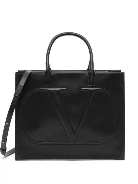 Geantă shopper Valentino Garavani negru