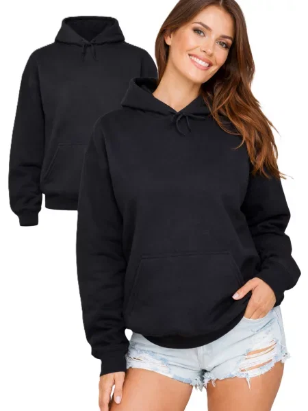 Majica J.style s kapuljačom crna