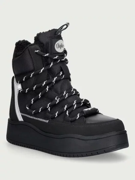 Buffalo Ariya Lace Up Warm Hi śniegowce czarne