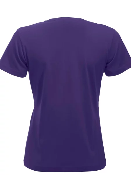 Clique New Classic-T T-shirt z bawełny nowoczesny krój – bright lilac różowa