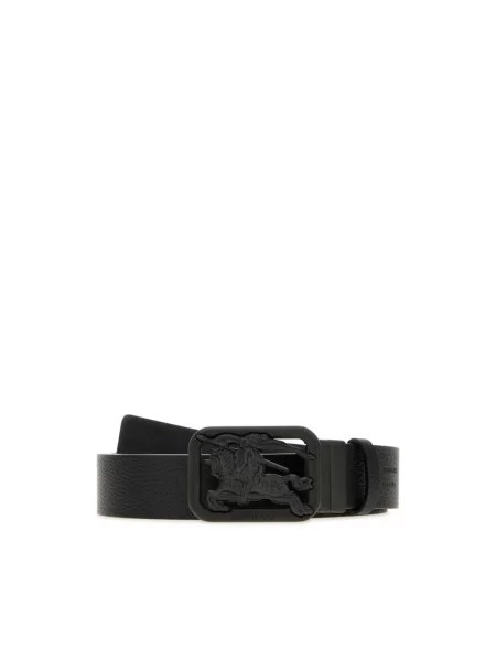 Pasek Burberry dwustronny czarny