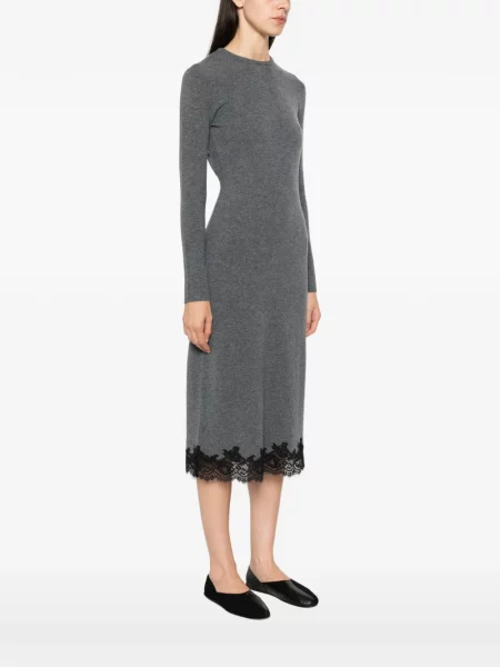 Rochie midi Maje tricotate gri