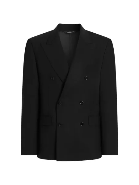 Sacou Dolce & Gabbana cu două rânduri de nasturi negru