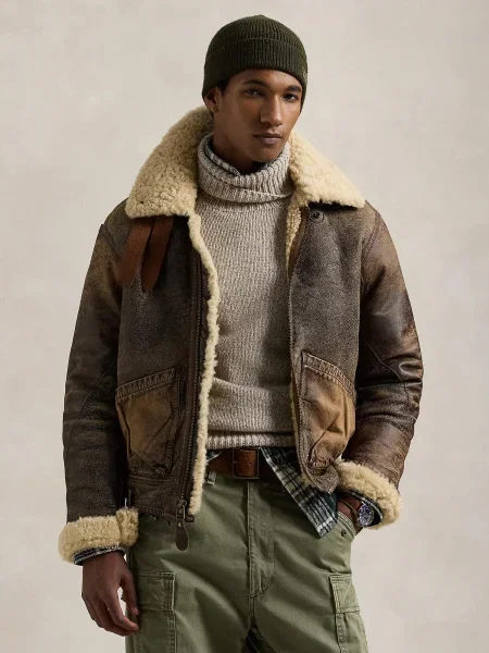 Polo Ralph Lauren Zimná bunda hnedá