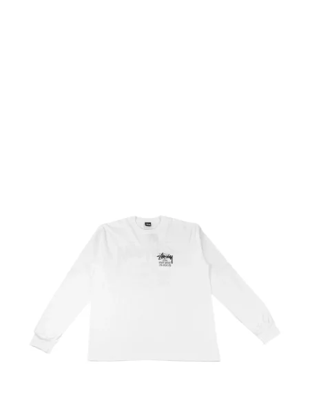 Lung tricou Stüssy alb