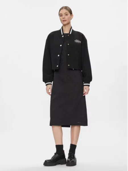 Tommy Jeans Bunda bomber Varsity černá