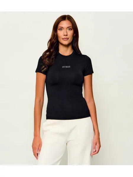 GUESS ACTIVE Tricou Lotus negru