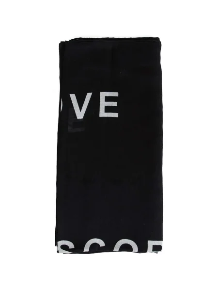 Fular Rick Owens cu imagine negru