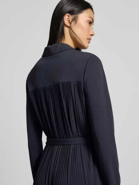 Sukienka midi z wiązanym paskiem model FRAGOLA' Mm By Max Mara czarna