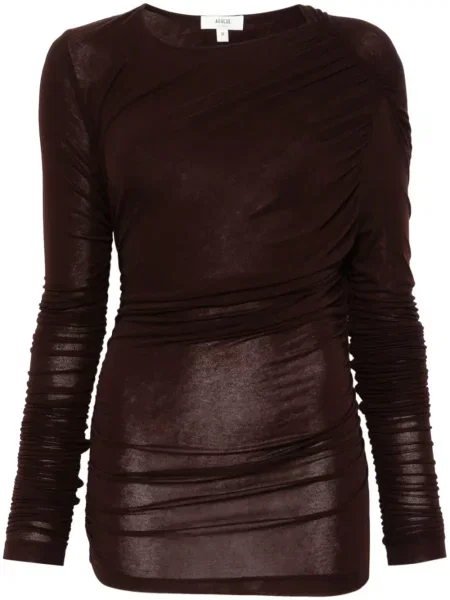 Koszulka Agolde brązowa