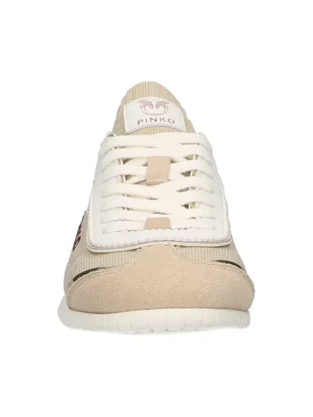 Sneakersy Pinko skórzane beżowe