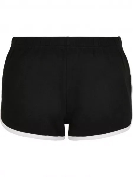 Urban Classics Pantaloni negru alb