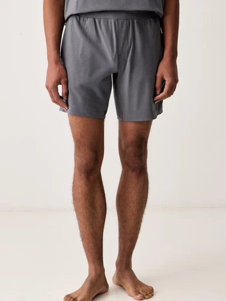 HUGO pyžamové šortky s bavlnou Laze Shorts CW šedé