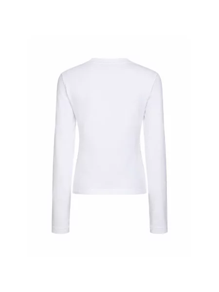 Top Jacquemus z tafty biały