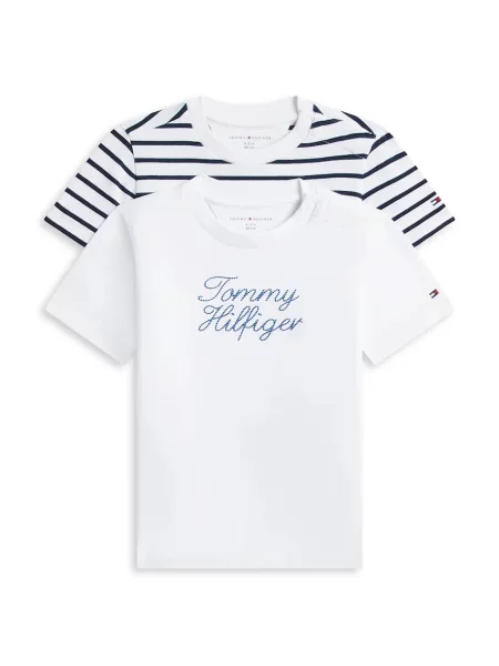 Tommy Hilfiger majica za bebe s pamukom bijela