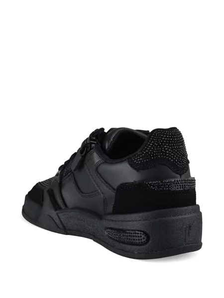 Stras sneakerși Giuseppe Zanotti din piele negru