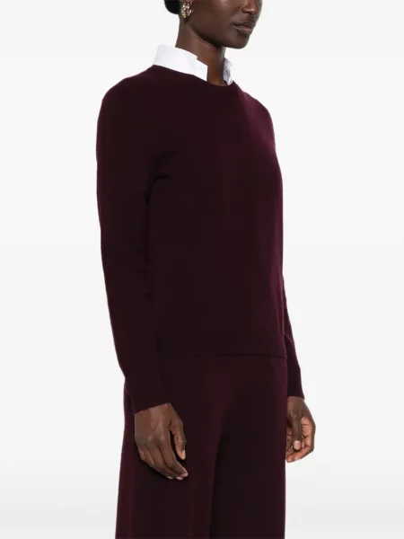 Pulover Bompard cu decolteu rotund violet