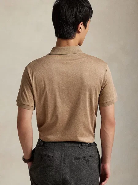 Tricou polo Polo Ralph Lauren maro