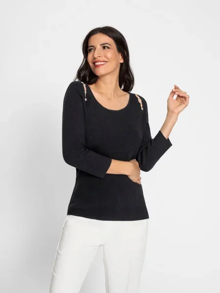Heine Pulover negru