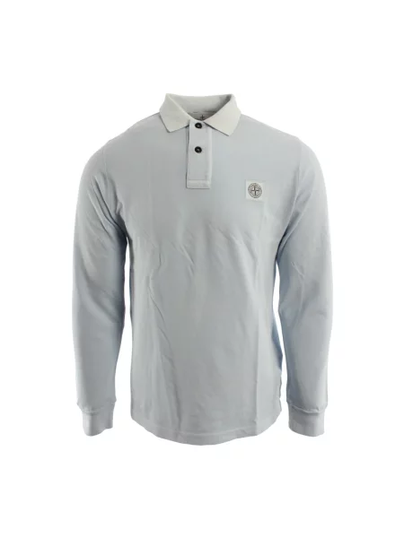Koszulka polo Stone Island z kamieniami niebieska