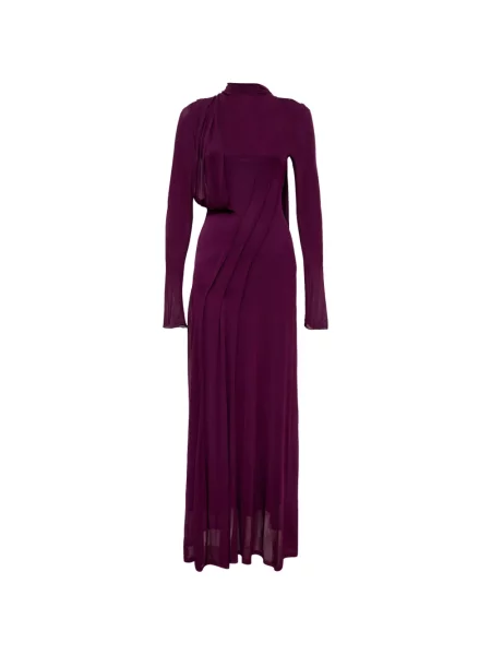Rochie maxi Acler drapată violet