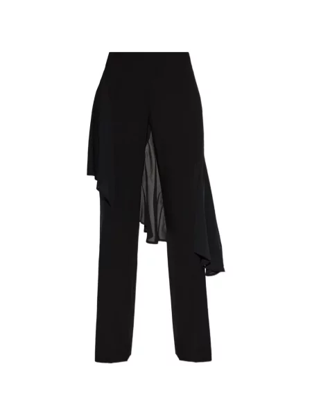 Pantaloni Avavav asimetrice drapate negru