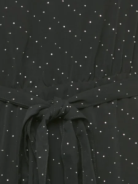 Rochie maxi Maje cu un umăr gol de costum negru