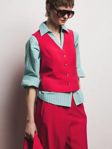 Medicine kamizelka z wiskozą różowa