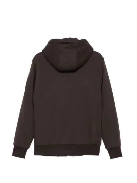 Jachetă cu glugă Moose Knuckles cu glugă clasic maro