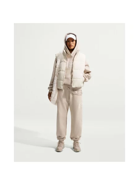 Długie spodnie Nike Studio Fleece Medium Weight Graphic M beżowy