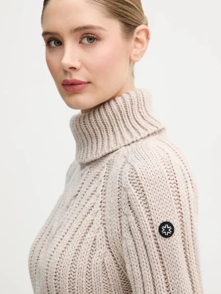 Светр із додаванням вовни Newland LADY WOOL SWEATER теплий гольф бежевий
