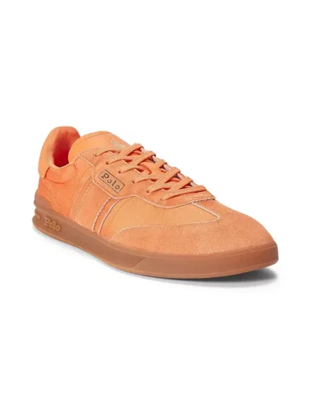 Sneakersy Polo Ralph Lauren zamszowe pomarańczowe