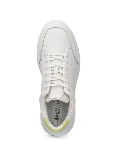 Sneakerși Ecco cu șireturi din dantelă alb