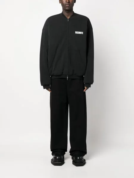 Geacă bomber Vetements cu imagine negru