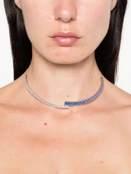 Colier Swarovski argintiu