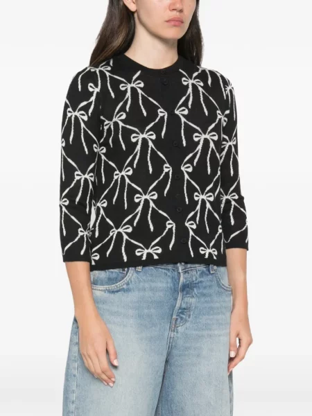 Cardigan Twinset cu funde negru