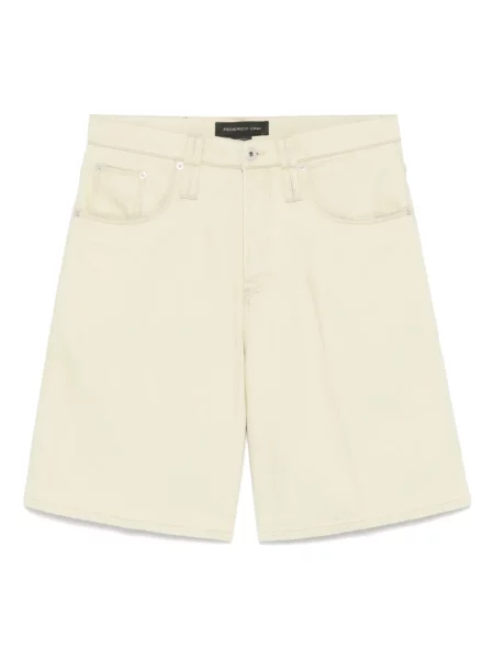 Дънкови шорти Federico Cina зелено