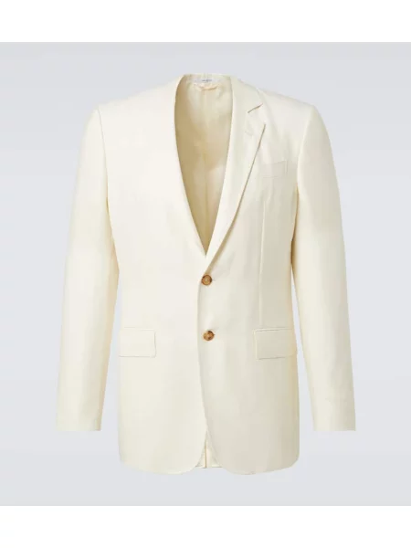 Sacou Gabriela Hearst de catifea cord alb