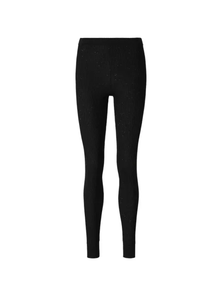 Pantaloni Tom Ford cu paiete tricotate negru