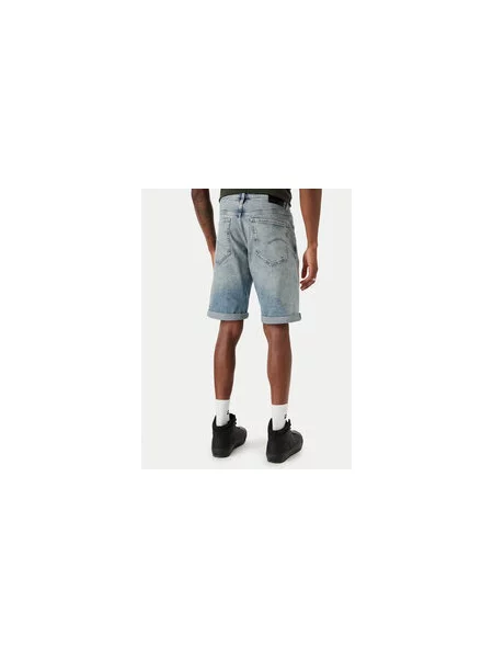 G-Star Raw Džinsiniai šortai Mosa Straight Fit mėlyna